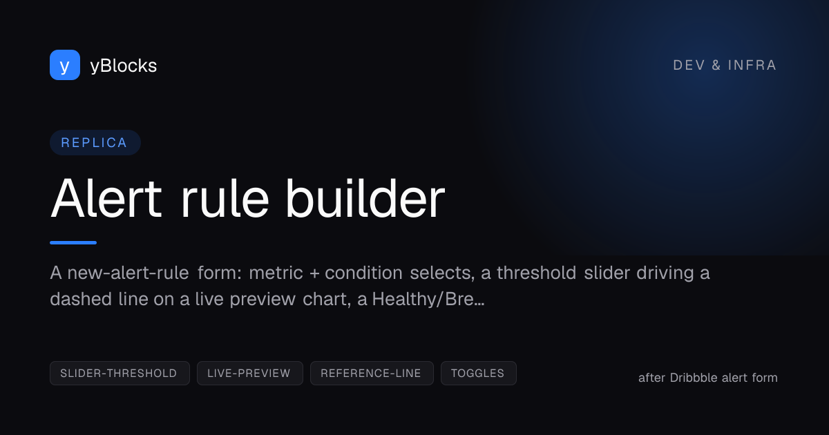 Alert rule builder cover