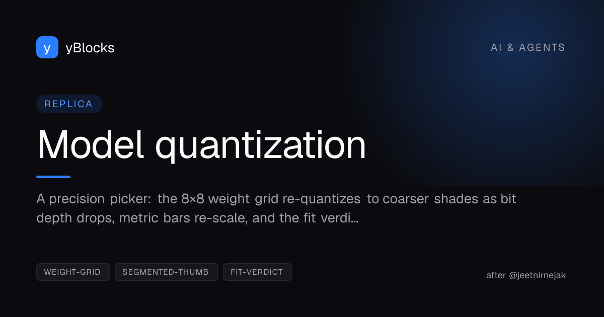 Model quantization cover