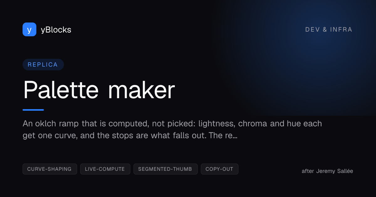 Palette maker cover