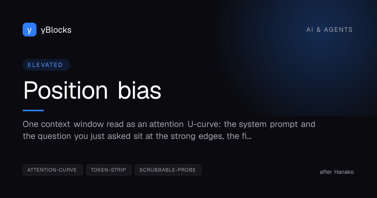 Position bias cover