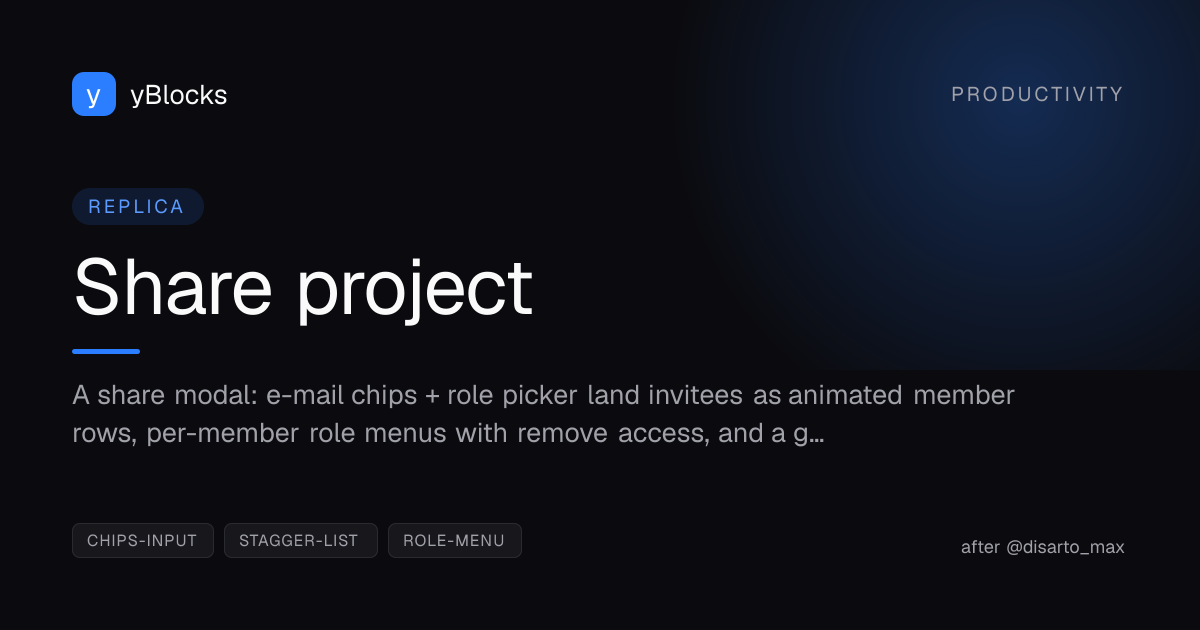 Share project cover